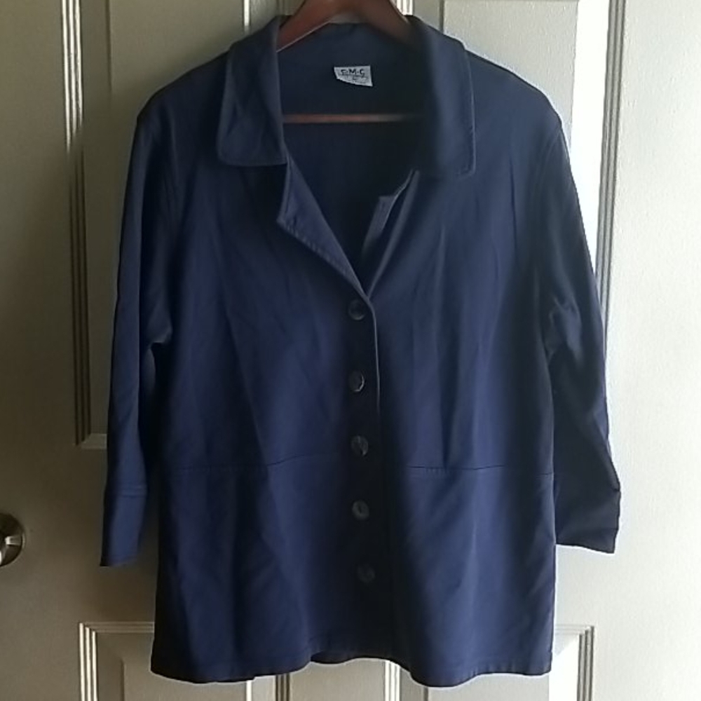 Color Me Cotton Blue Shirt/Jacket